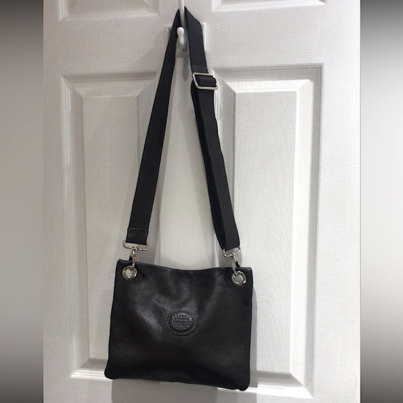 ROOTS Leather Crossbody Bag - Picture 2 of 4